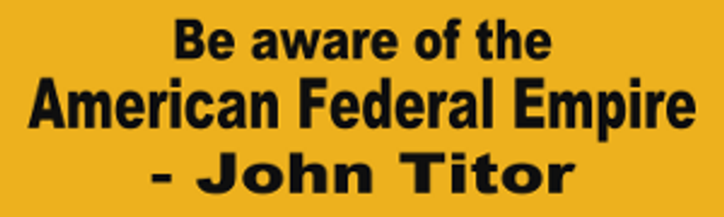 John Titor American Federal Empire Bumper Sticker