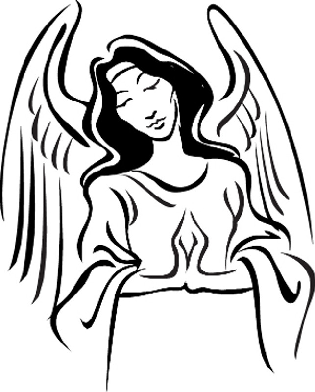 Praying Angel Decal