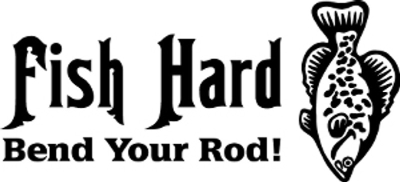 Fish Hard Fishing Decal