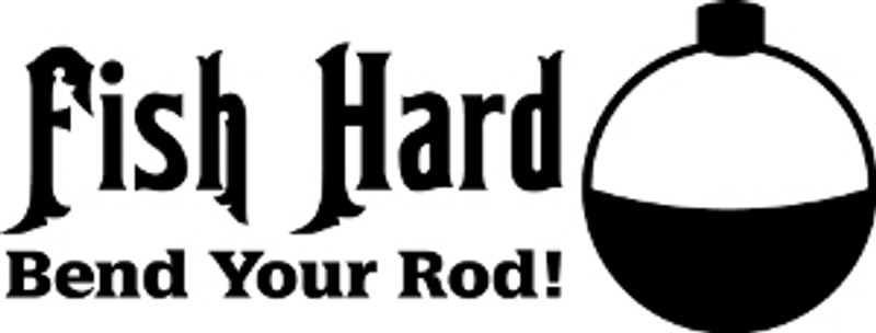 Fish Hard Fishing Decal