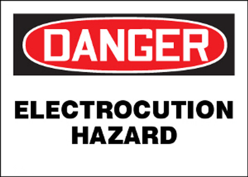 Danger Electrocution Hazard Sign