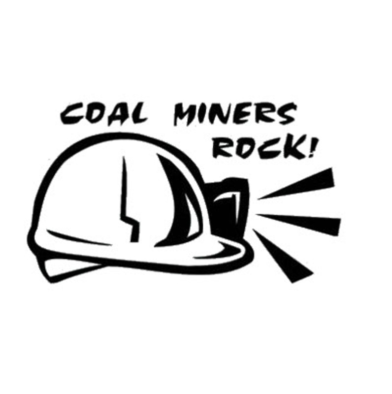 Coal Miners Rock Decal