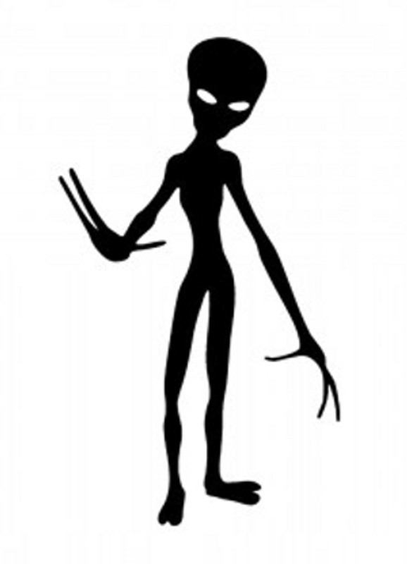 Alien Standing Decal