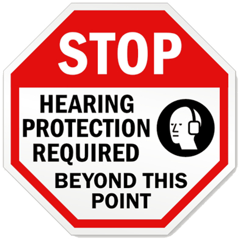 Hearing Protection Required Beyond This Point