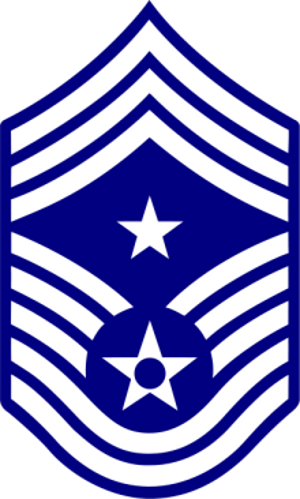 USAF Command Chief Master Sergeant Rank E 9 Decal