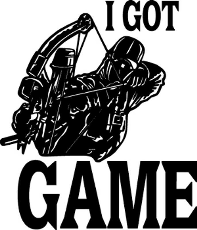 I Got Game Bowhunter Decal