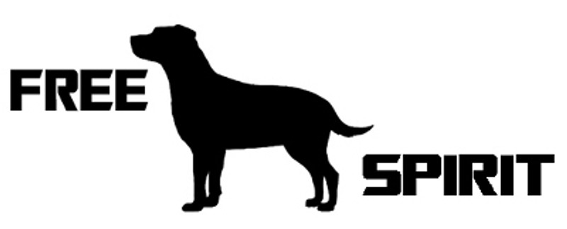 Free Spirit Dog Decal