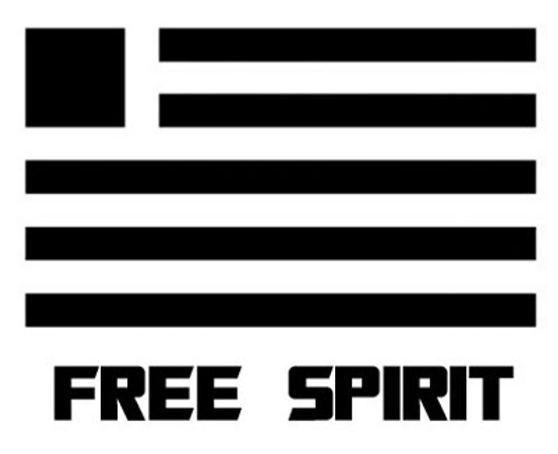 Free Spirit Flag Decal