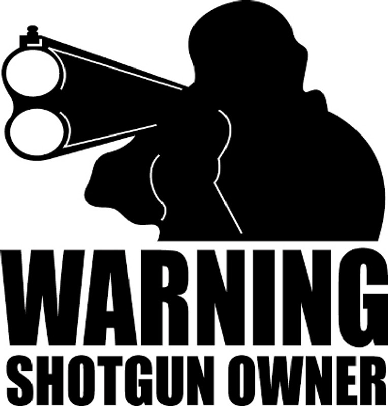 Warning Shotgun Owner Decal #3