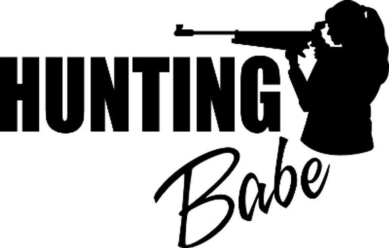 Hunting Babe Decal #2