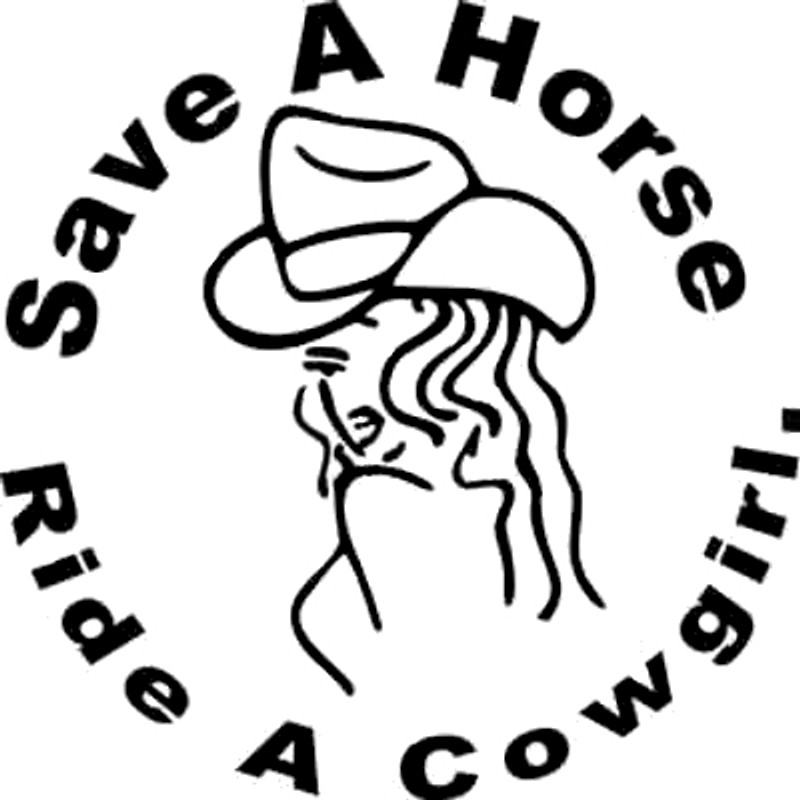 Save A Horse, Ride A Cowgirl Decal