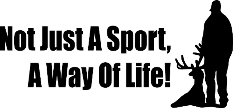 Not Just A Sport, A Way Of Life Decal