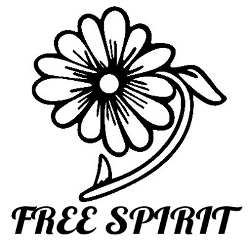 Free Spirit Flower Decal