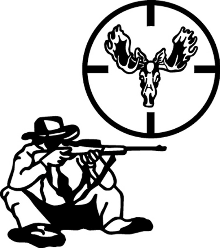 Hunter & Crosshair Decal