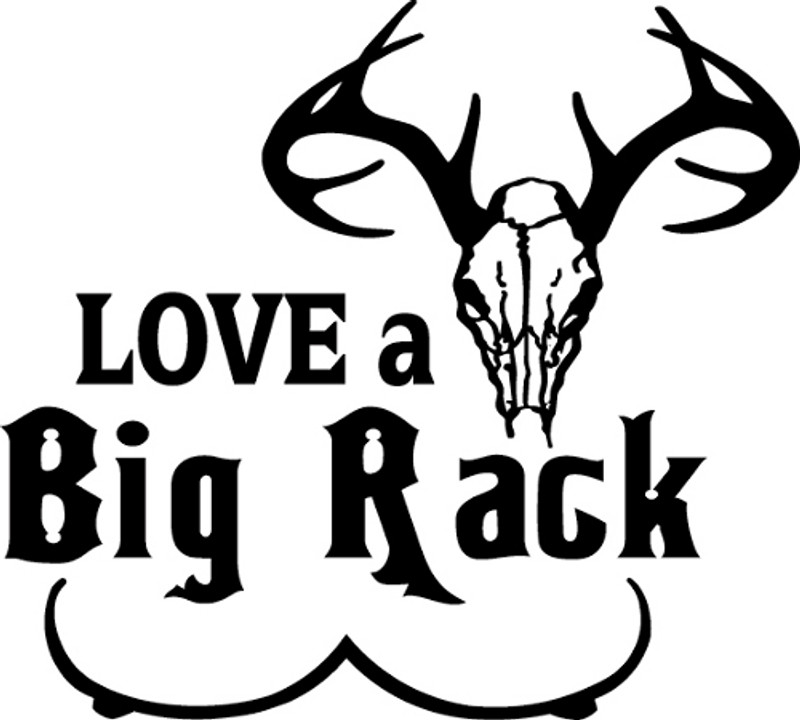 Love A Big Rack Hunting Decal