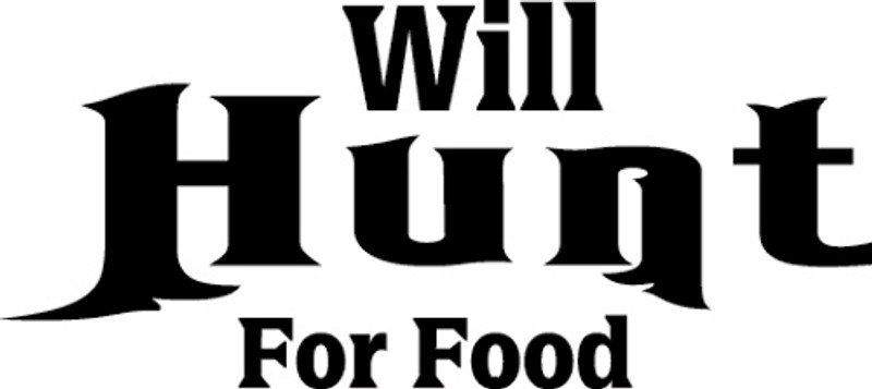 Will Hunt For Food Decal