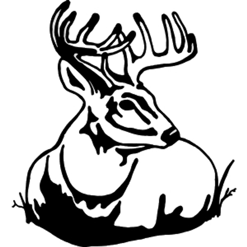 The Laying Buck Decal