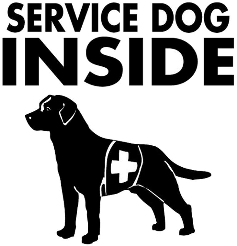 Service Dog Inside Decal