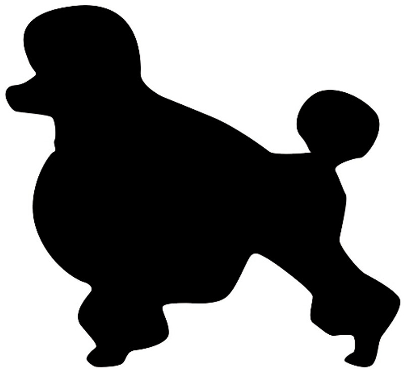 Poodle Decal #1