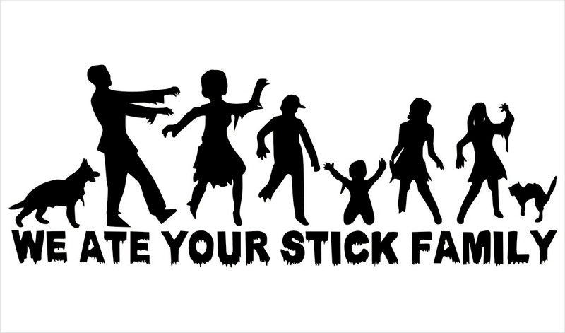 Zombie Family Decal