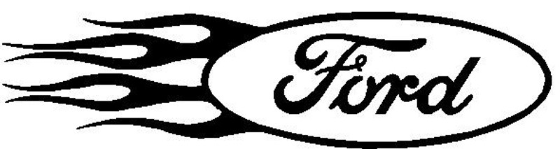 Ford Flames Decal