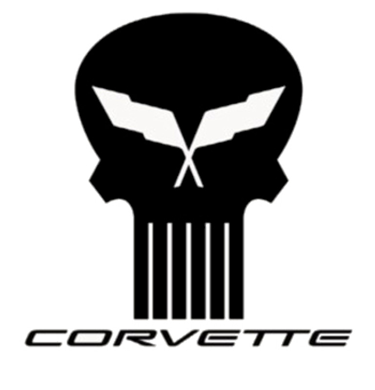 Corvette Skull Decal