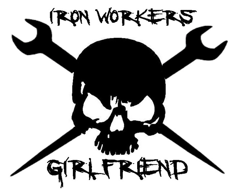 Ironworkers Girlfriend Skull Decal