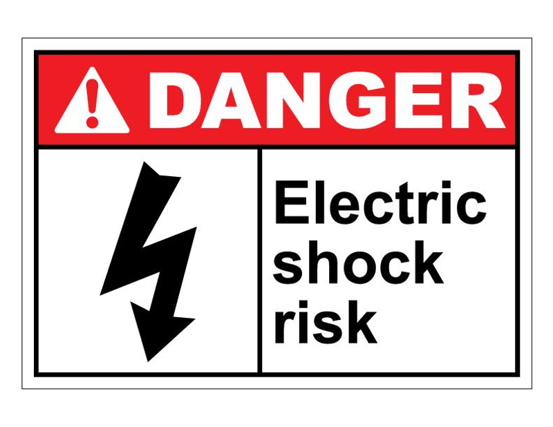 ANSI Danger Electric Shock Risk