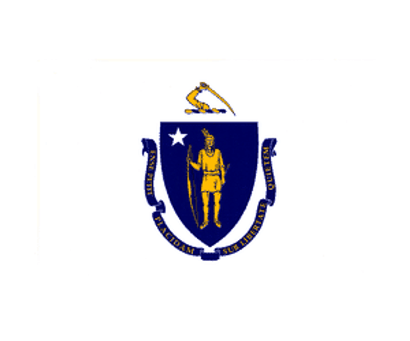 Massachusetts State Flag Decal