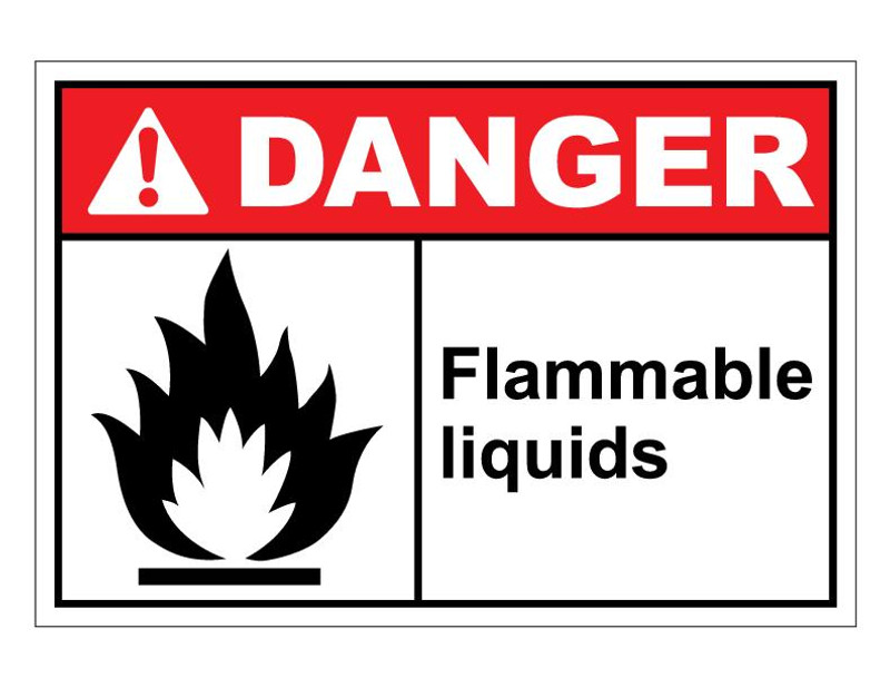 ANSI Danger Flammable Liquids