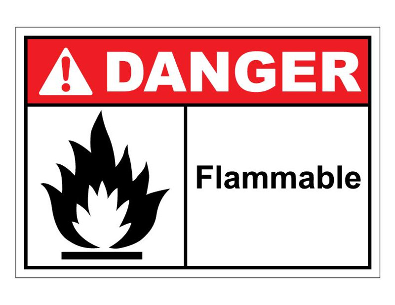 ANSI Danger Flammable