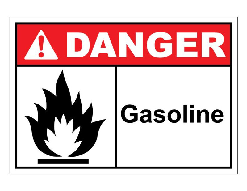 ANSI Danger Gasoline
