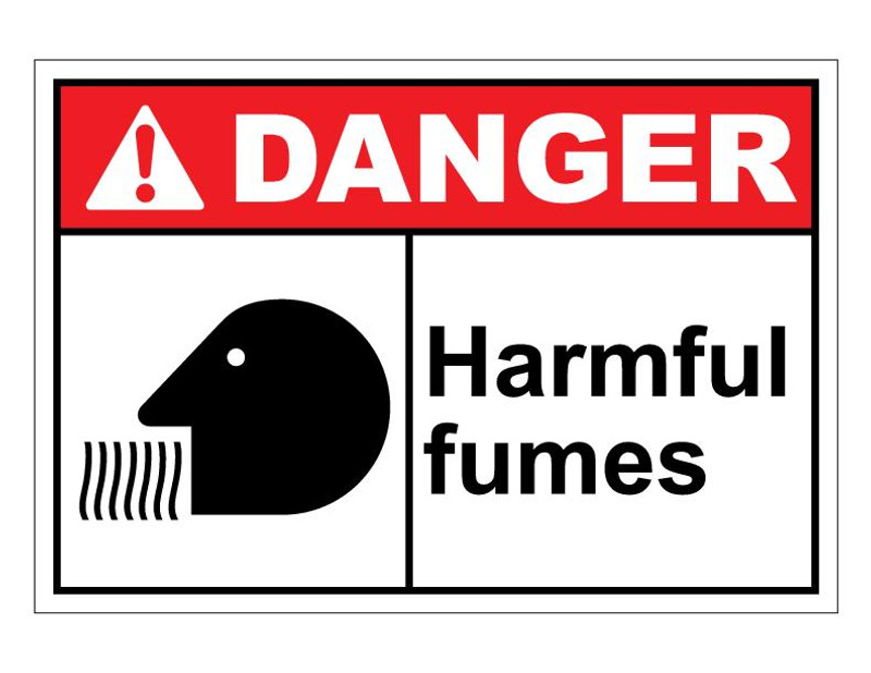 ANSI Danger Harmful Fumes