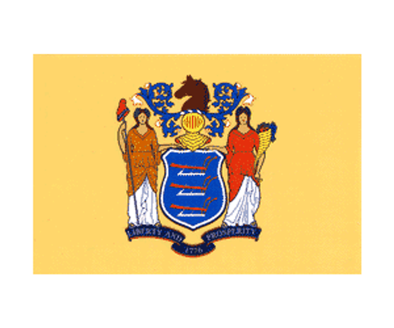 New Jersey State Flag Decal