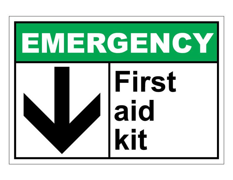 ANSI Emergency First Aid Kit With Arrow