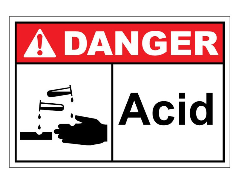 ANSI Danger Acid