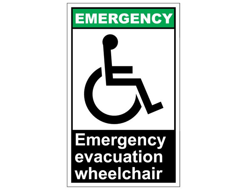 ANSI Emergency Evacuation Wheelchair