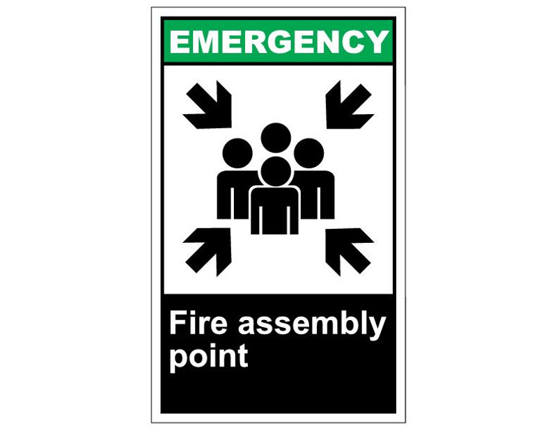 ANSI Emergency Fire Assembly Point