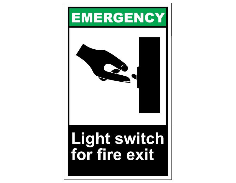 ANSI Emergency Light Switch For Fire Exit