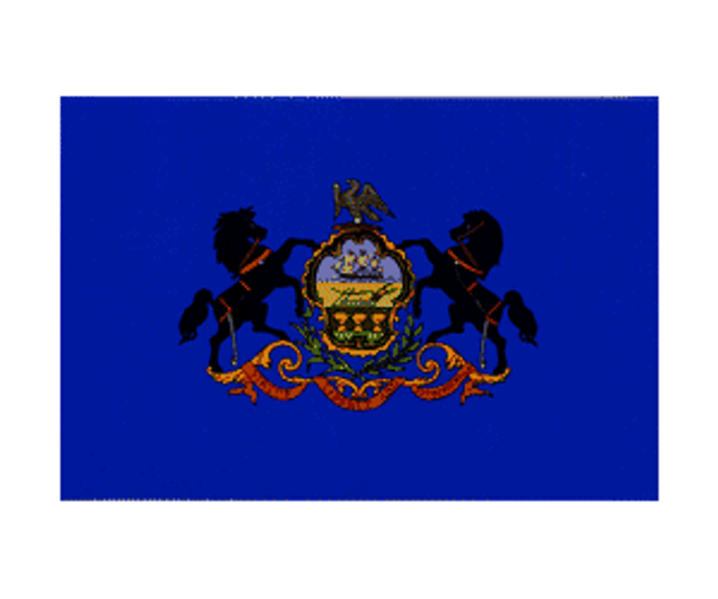 Pennsylvania State Flag Decal