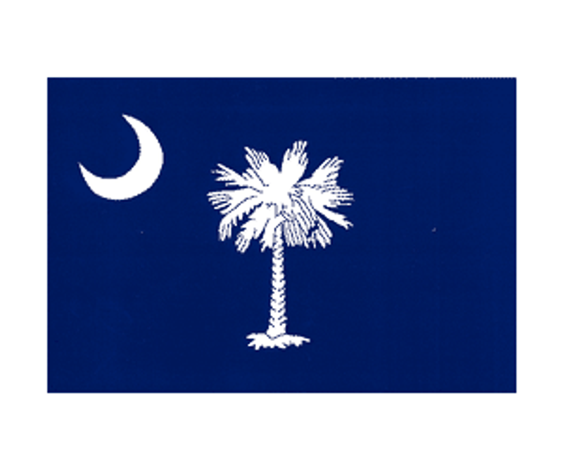 South Carolina State Flag Decal