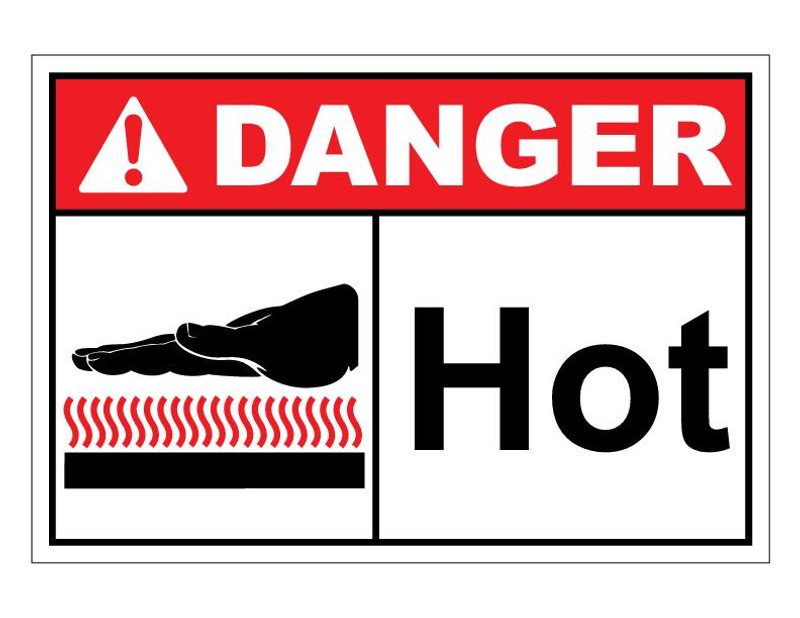 ANSI Danger Hot