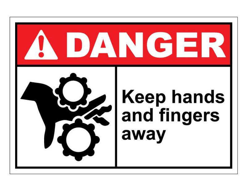 ANSI Danger Keep Hands And Fingers Away