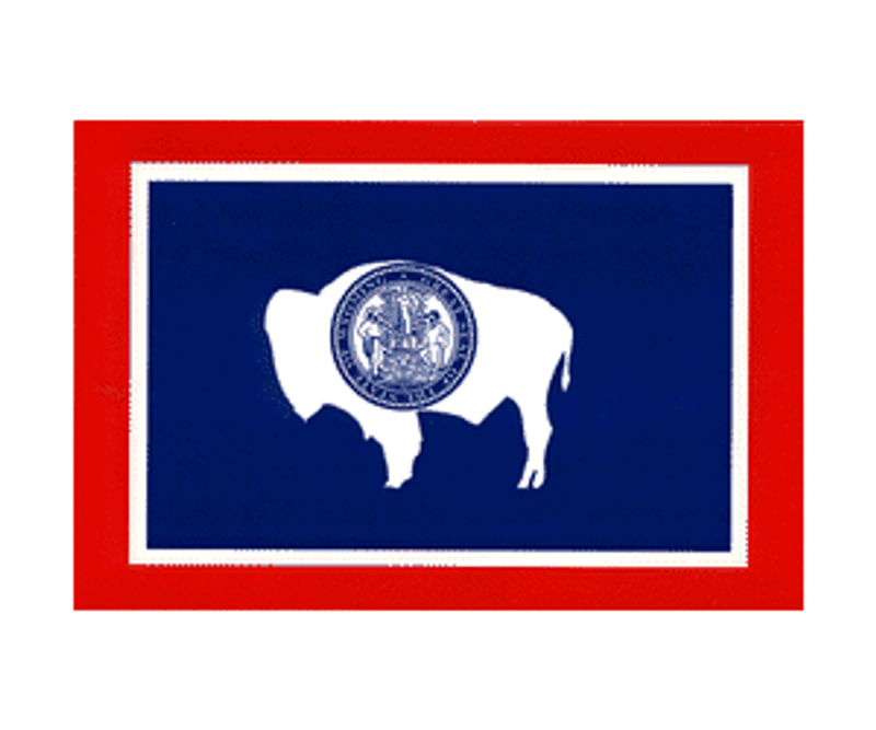 Wyoming Flag Decal