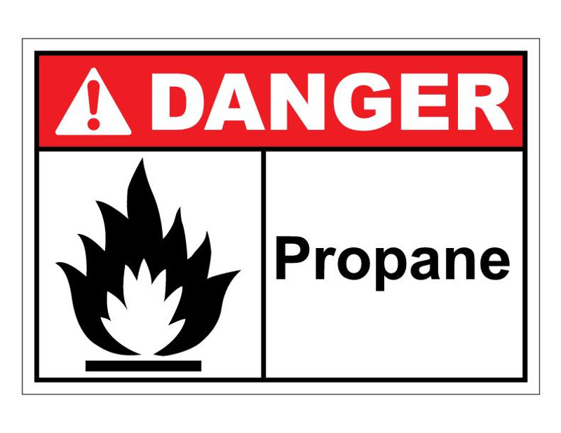 ANSI Danger Propane