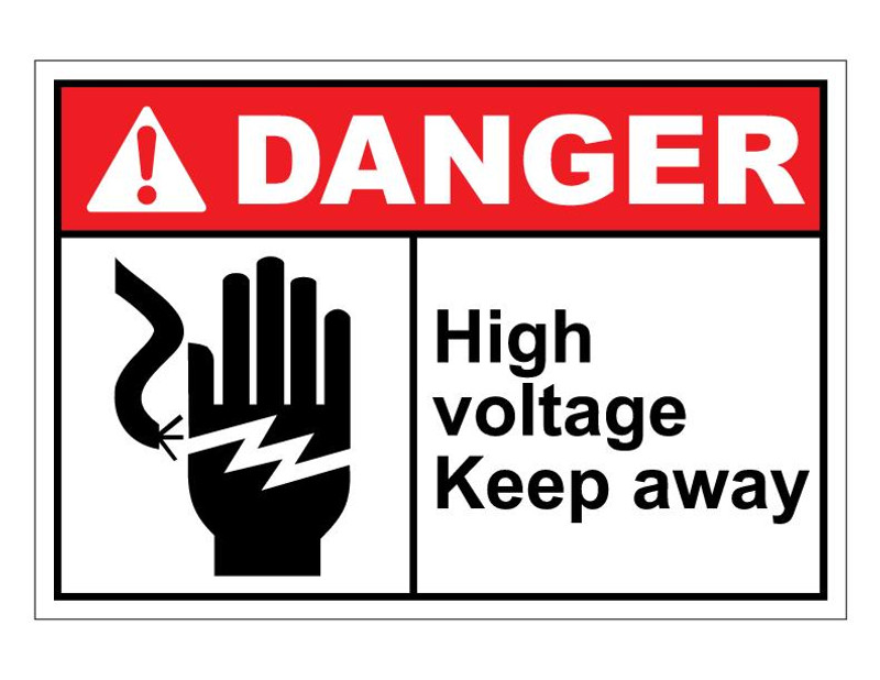 ANSI Danger High Voltage Keep Away