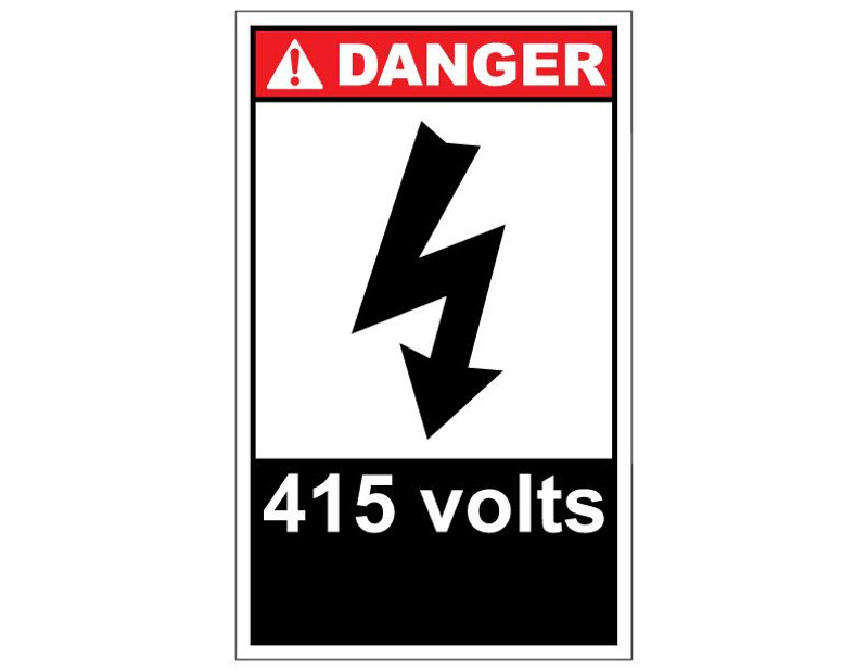ANSI Danger 415 Volts