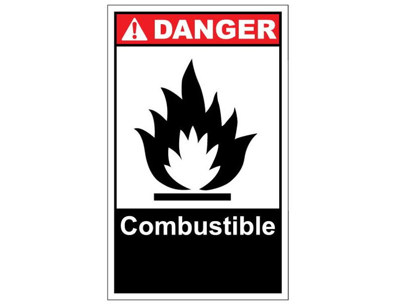 ANSI Danger Combustible