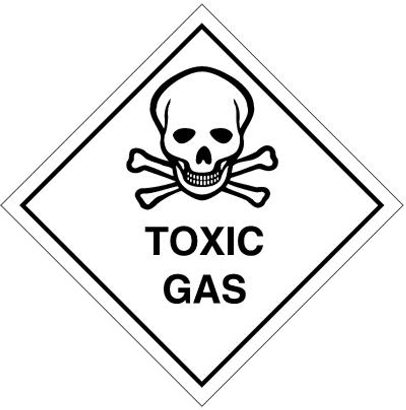Toxic Gas Placard