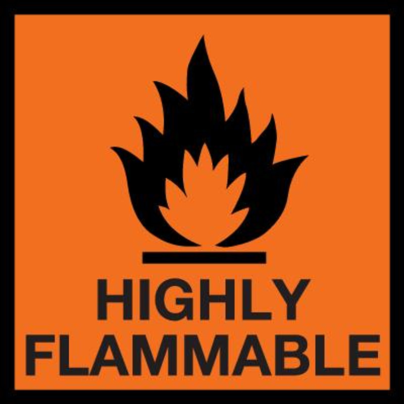 Highly Flammable Hazard Label